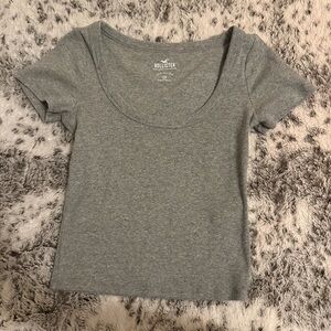 Hollister Women's Gray Crop Top